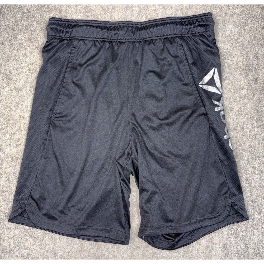 Reebok Men’s Black Athletic Shorts Size Medium Drawstring